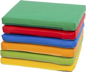 Komplet niskich siedzisk kwadratowych do szkoły 4641536