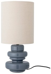 Niebieska lampa stołowa z tekstylnym kloszem (wysokość 51 cm) Fabiola – Bloomingville