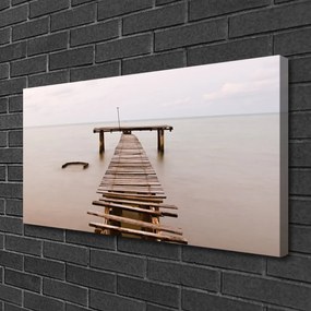 Obraz na płótnie Stalowa Konstrukcja Mostu