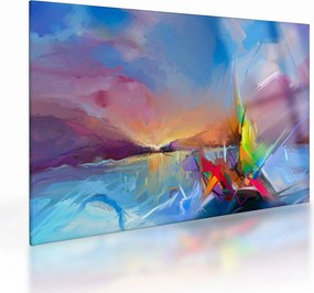 Obraz na szkle - Zachód słońca (70x50 cm)