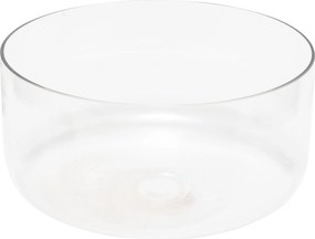 Szklana misa sałatkowa ARHA z podstawą z drewna, Ø 28 cm