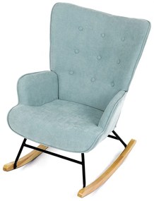 Fotel bujany BLUE2, turkusowy