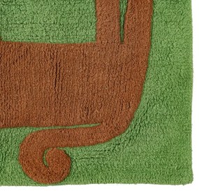 Zielony bawełniany dywan dziecięcy odpowiedni do prania 120x160 cm Animals – Ixia