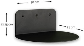 Zielonoszara metalowa półka 30 cm Flex – Spinder Design