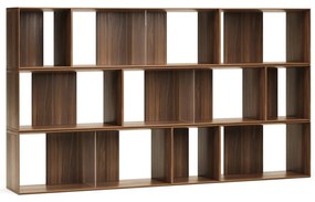 Modułowy system półek w dekorze orzecha 9 szt. 202x114 cm Litto – Kave Home