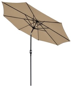 Beżowy parasol ogrodowy bez podstawy Bonami Essentials Sun, ø 300 cm
