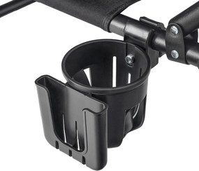 Leżak Ogrodowy SATURN 190x73 cm Czarny