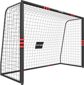 SPORTNOW Bramka do ogrodu 300 x 200 cm solidna bramka outdoor z siatką wypełnieniem kotwy gruntowe powłoka antykorozyjna | Aosom PL