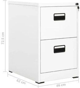 Biały kontenerek pod biurko na klucz - Otwela 3X