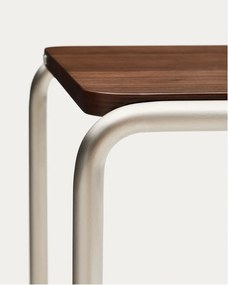 Stolik w dekorze orzecha 42x42 cm Tarsel – Kave Home