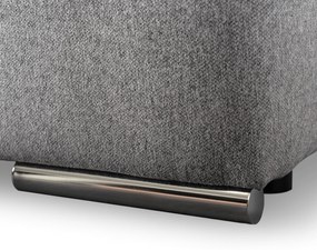Sofa Rozkładana z Funkcją Spania RENO Dwuosobowa Szara Nowoczesna do Salonu
