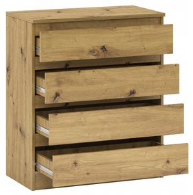 Komoda 4s do sypialni garderoby salonu dąb artisan 73 cm