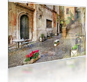 Obraz na szkle - Stare ulice Rzymu (70x50 cm)