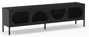 Czarna szafka pod TV 180x50 cm Tayra – Marckeric