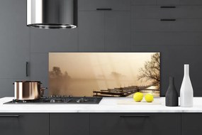 Panel nad blat kuchenny Most Wyłaniający Się Z Mgły