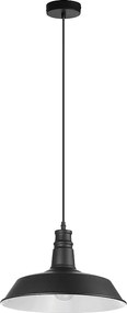 Lampa sufitowa VINTAGE w stylu industrialnym i nowoczesnym - wys. 135 cm x g?. 35,6 cm - E27 60W - stal i kolor czarny - ip20