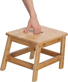 Stopień bambusowy, 38,5 x 26 x 25 cm