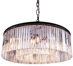 Quartz Round 80cm - duży żyrandol kryształowy okrągły