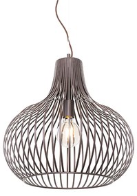 Nowoczesna lampa wisząca brązowa 48 cm - Saffira Nowoczesny Oswietlenie wewnetrzne