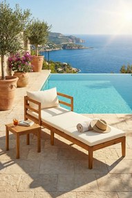 Leżak ogrodowy z drewna akacjowego L9-A04