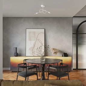 Biała lampa sufitowa 18x57 cm Opulent – Nice Lamps