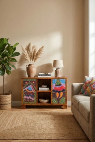 Komoda wielokolorowa drewniana R4-H56