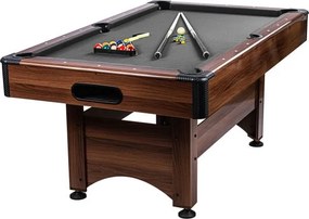 GamesPlanet Stół bilardowy z wyposażeniem, brązowy/antracyto