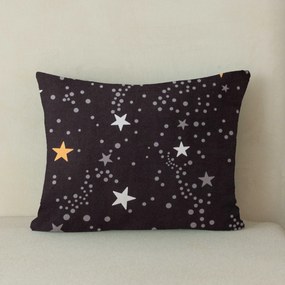 Flanelowa poszewka na poduszkę STELLAR 40x50 cm, ciemnoszara