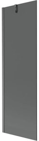 Mexen Next parawan nawannowy 1-skrzydłowy 60 x 150 cm, grafit, gun gray szczotkowany - 895-060-000-00-40-66
