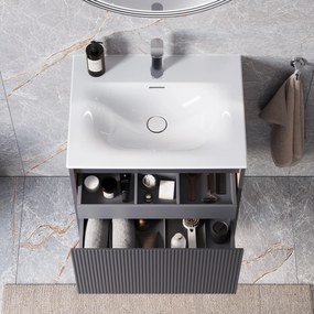 Szafka podumywalkowa BELDIVO 60 cm z umywalką ceramiczną Duravit