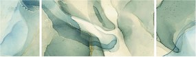 Obraz - Atramentowa abstracja (170x50 cm)