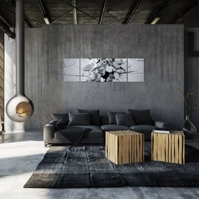 Obraz abstrakcja 3D (170x50 cm)