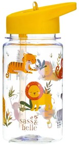 Dziecięca butelka na wodę z rurką Sass &amp; Belle Drink Up Safari, 400 ml
