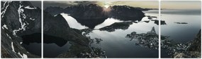 Obraz - Norweskie góry (170x50 cm)
