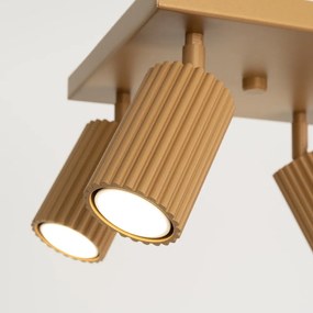 Lampa sufitowa w kolorze złota 25x25 cm Gleam – Nice Lamps