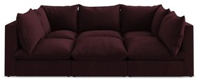 Bordowa sofa 255 cm Manao – Makamii