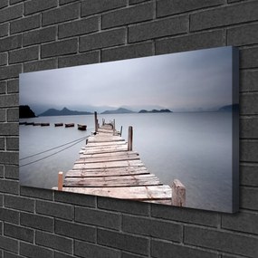 Obraz na płótnie Stalowa Konstrukcja nad Zatoką