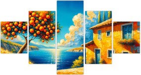 Obraz - Dom z pomarańczami II. (125x70 cm)