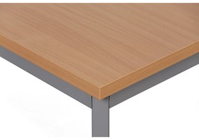 Stół jadalniany TRIVIA, 160x80 cm, ciemnoszara podstawa, buk