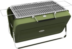 Outsunny Grill Stołowy z Rusztem Zielony 47x30x28cm | Aosom PL