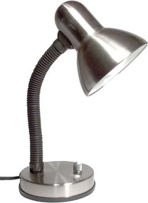 Ściemniana lampa stołowa KADET–S 1xE27/40W/230V matowy chrom