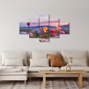 Obraz - Balony na ogrzane powietrze (125x70 cm)