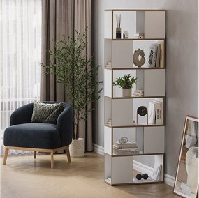 Rozdzielacz pokoju biały/dąb 60x24x186 eneos