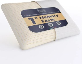 The White Stone Poduszka z pianki memory 40×70 cm, wys. 11 cm, ortopedyczna, hipoalergiczna i oddychająca