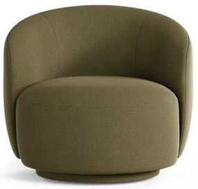 Zielony obrotowy fotel Letizia – Micadoni