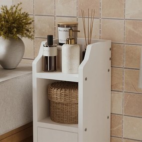 Szafka łazienkowa słupek drzwi biała wysoka półki nowoczesna loft 80 cm