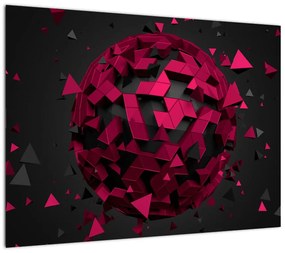 Obraz abstrakcji 3D (70x50 cm)