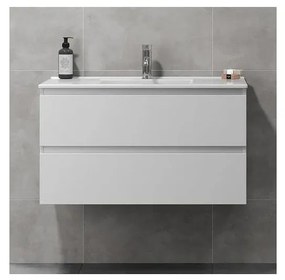 Szafka łazienkowa z umywalką HENRY 91 cm biała