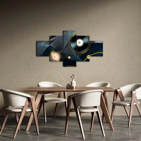 Obraz - Złote kółka (125x70 cm)