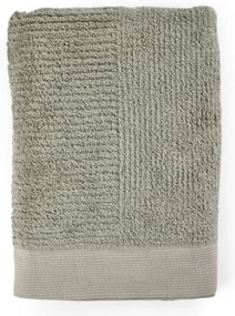 Zielonoszary bawełniany ręcznik kąpielowy 140x70 cm Classic − Zone